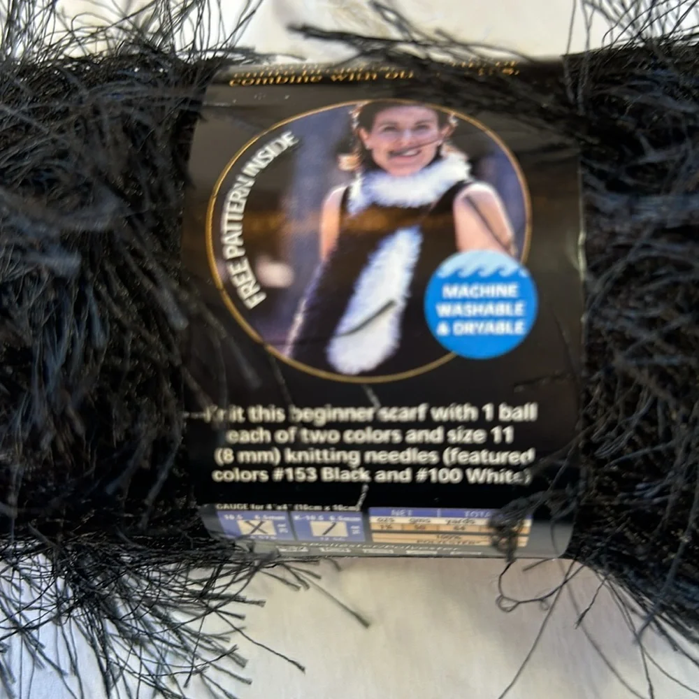 New Lion Brand Fun Fur Stripes, Fun Fur Prints and Fun Fur Eyelash Yarn-4 Skeins